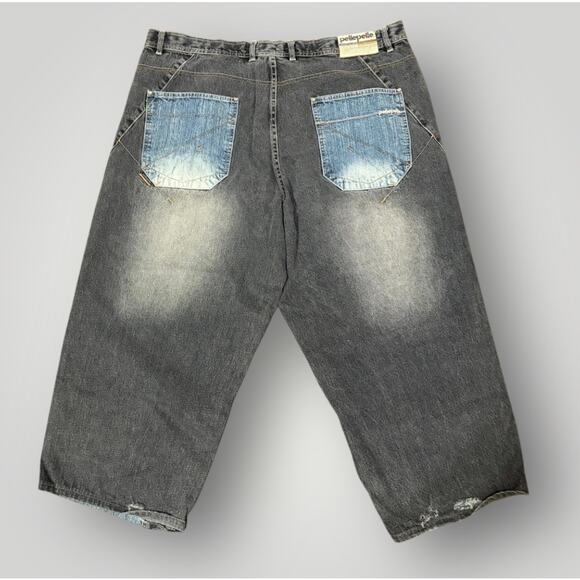 Pelle Pelle Marc Buchanan Vintage Jeans Men's 44x30 Mixed Wash Baggy Y2K Hip Hop - Picture 2 of 7